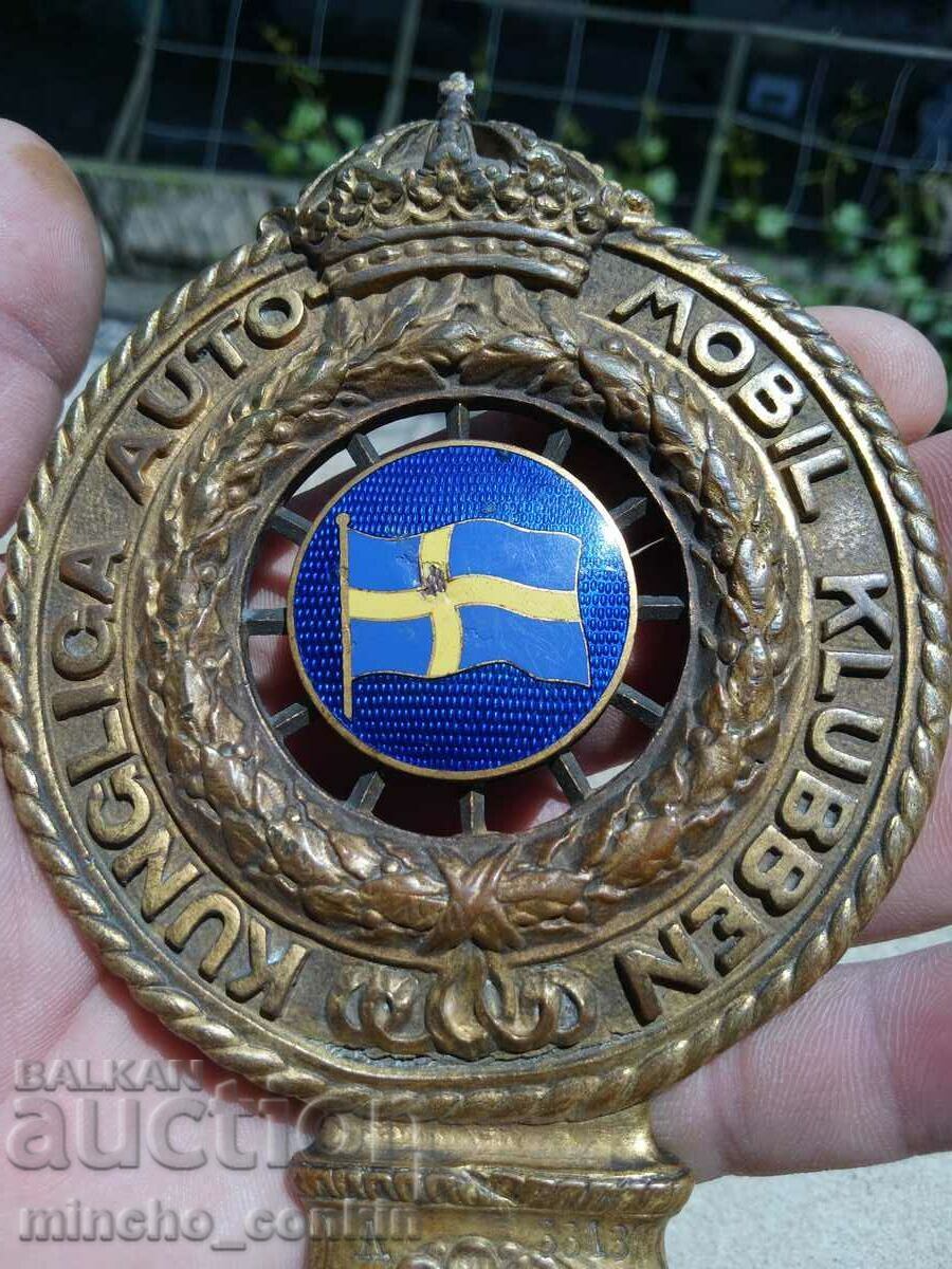 Delivery of Extremely rare emblem Royal Swedish Automobile Club Delivery of Extremely rare emblem Royal Swedish Automobile Club