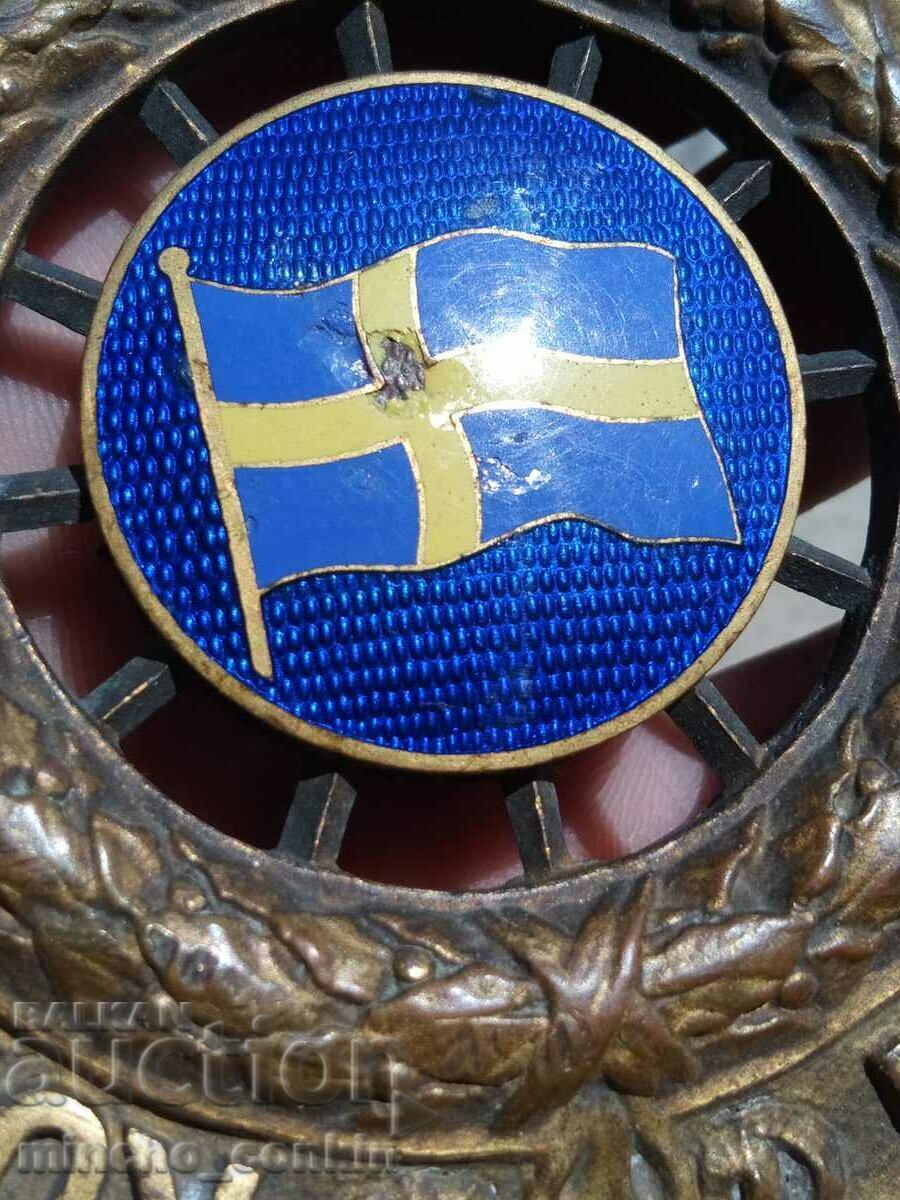 Extremely rare emblem Royal Swedish Automobile Club - 7 Extremely rare emblem Royal Swedish Automobile Club - 7