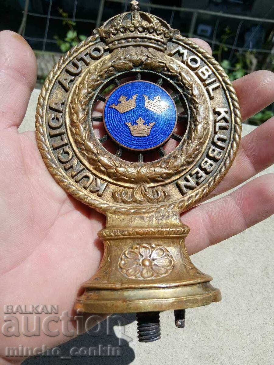 Extremely rare emblem Royal Swedish Automobile Club Extremely rare emblem Royal Swedish Automobile Club