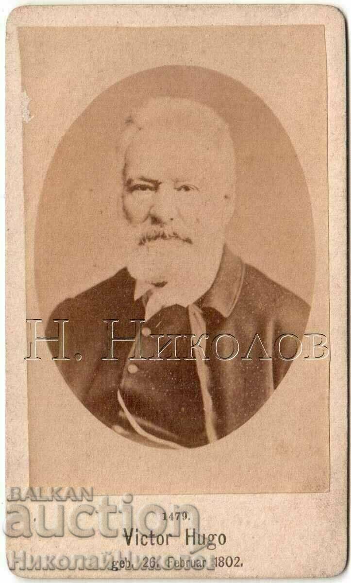 SMALL OLD PHOTO CARDBOARD VICTOR JUGO FRENCH WRITER G305