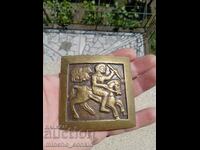 A rare solid bronze buckle motif from the Summer Treasure