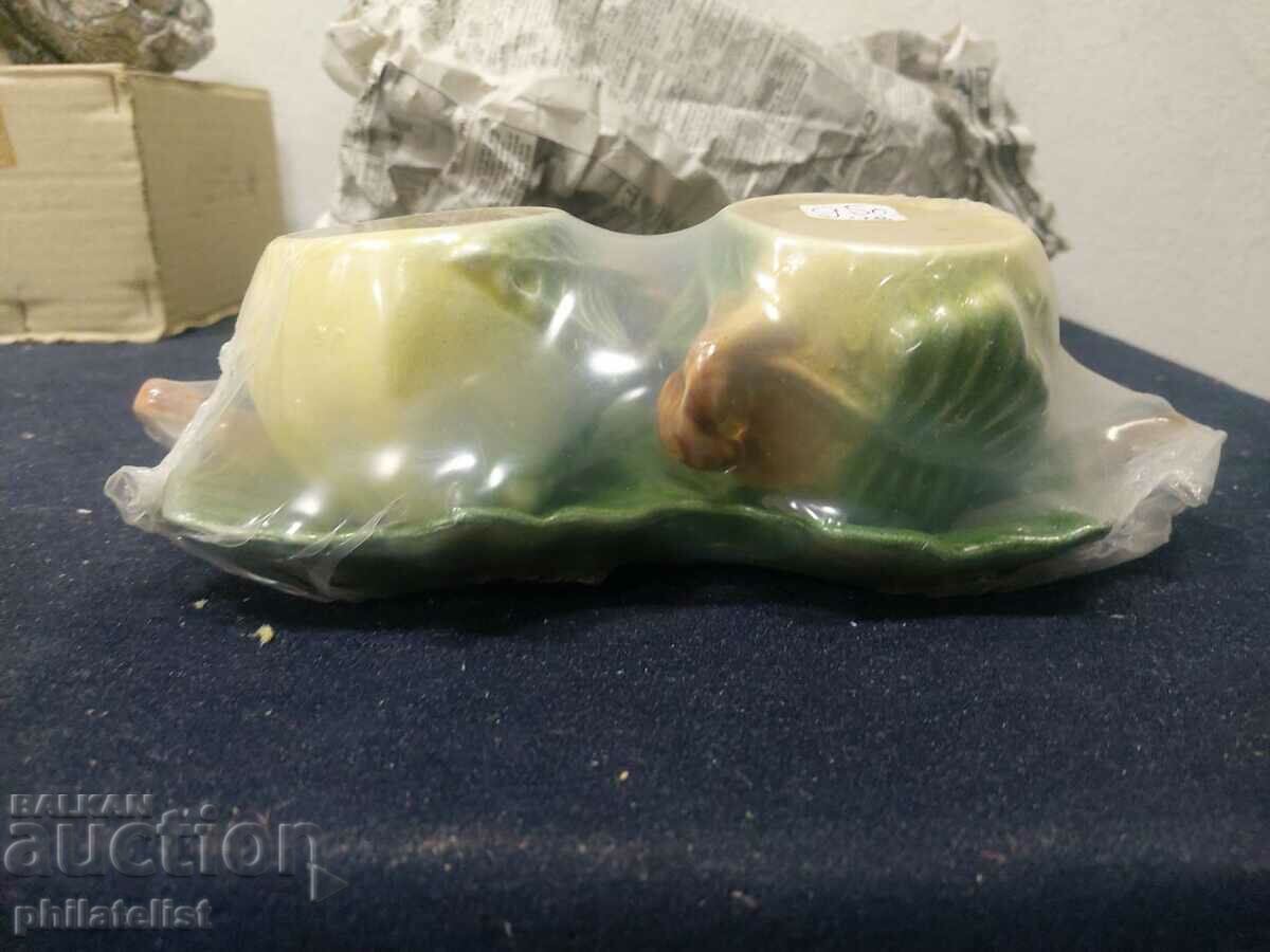 set - 2 glasses with a saucer with price 9.55 BGN | € 4.88 set - 2 glasses with a saucer with price 9.55 BGN | € 4.88