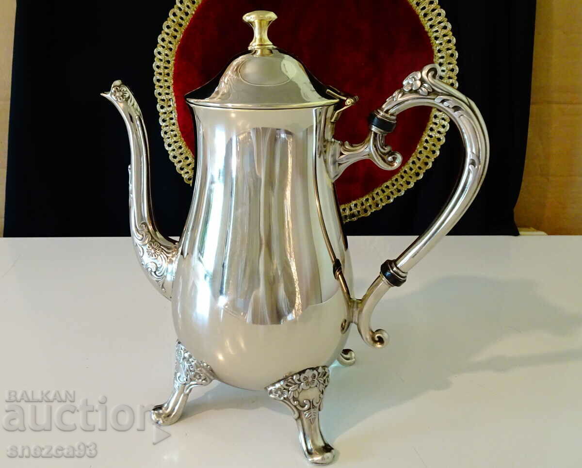 Silver-plated bronze jug, baroque, 1kg - 5 Silver-plated bronze jug, baroque, 1kg - 5