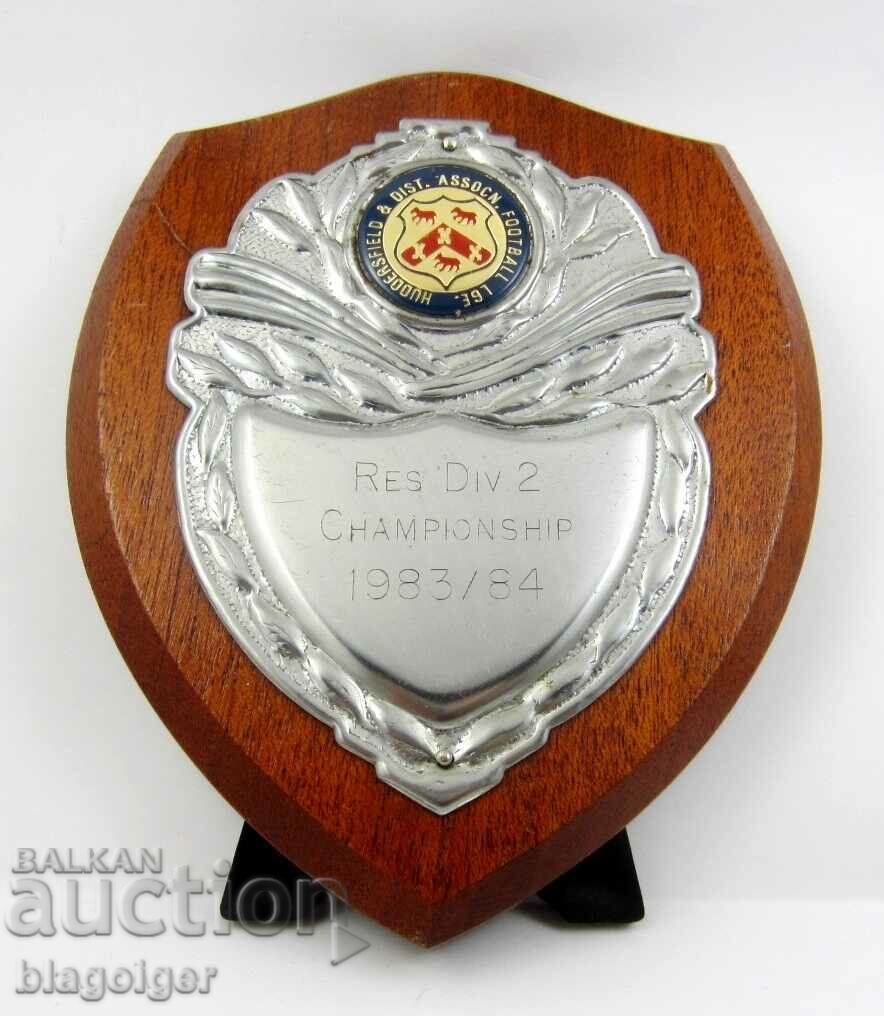Delivery of Plaque-England-Football-FC Huddersfield-Championship 83/84 Delivery of Plaque-England-Football-FC Huddersfield-Championship 83/84