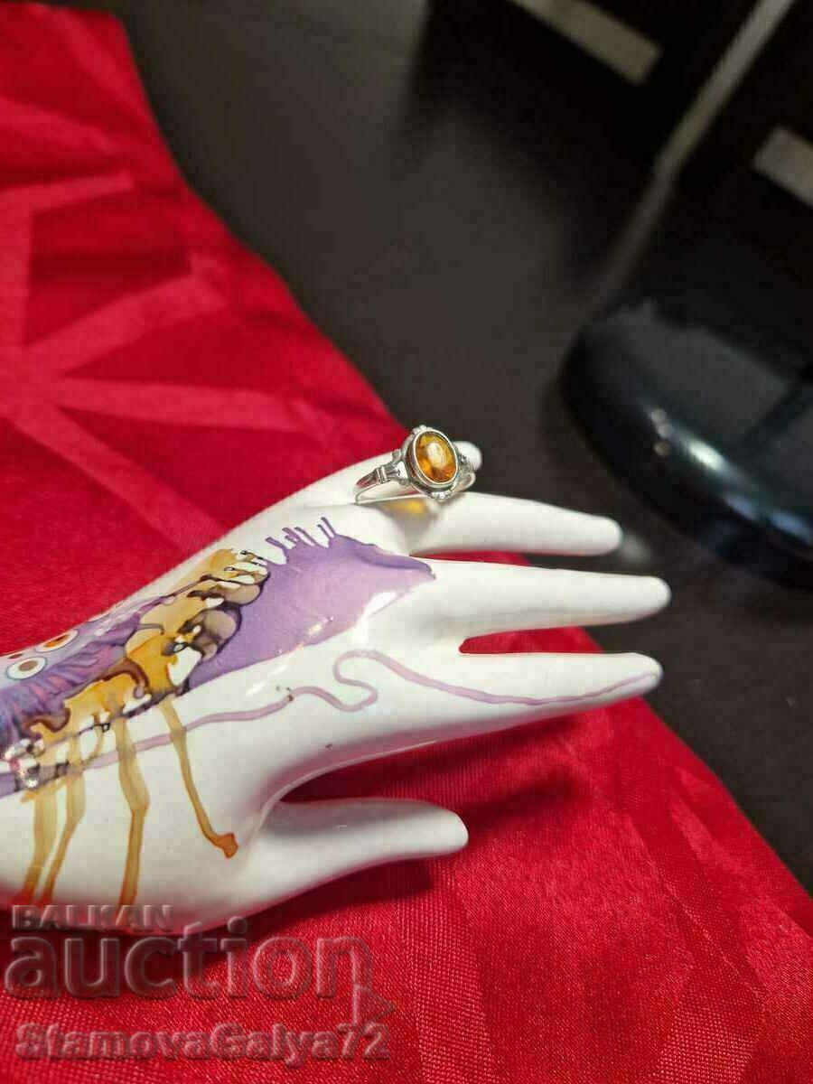 Livrarea Inel elegant și delicat din argint antic pentru femei Livrarea Inel elegant și delicat din argint antic pentru femei