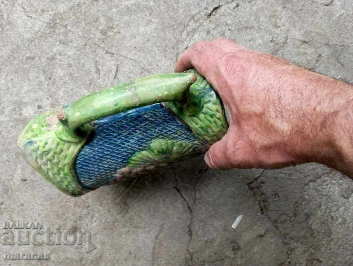 Доставка на Стара керамична кана с емайл Доставка на Стара керамична кана с емайл