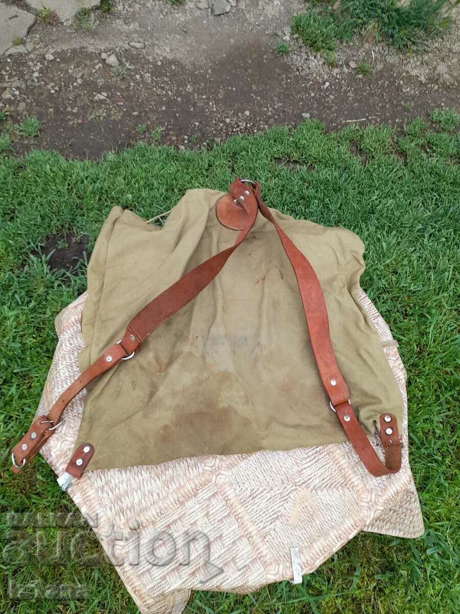 Delivery of Old canvas backpack Delivery of Old canvas backpack