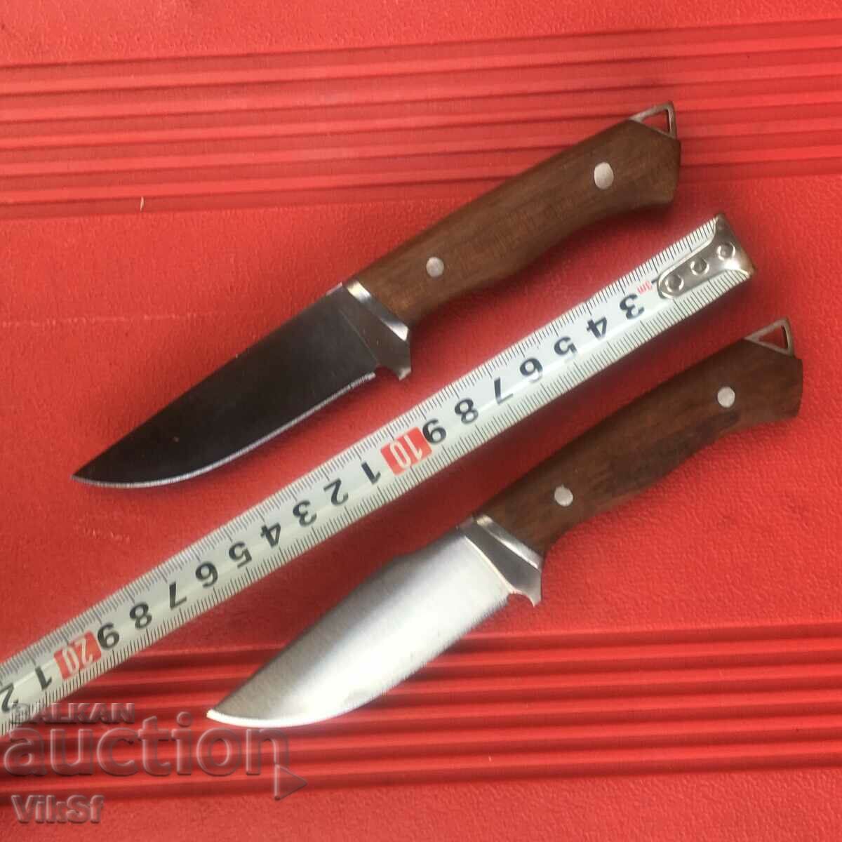 Стабилен, ръчно направен нож, чирени орех рог 100х200 Турция