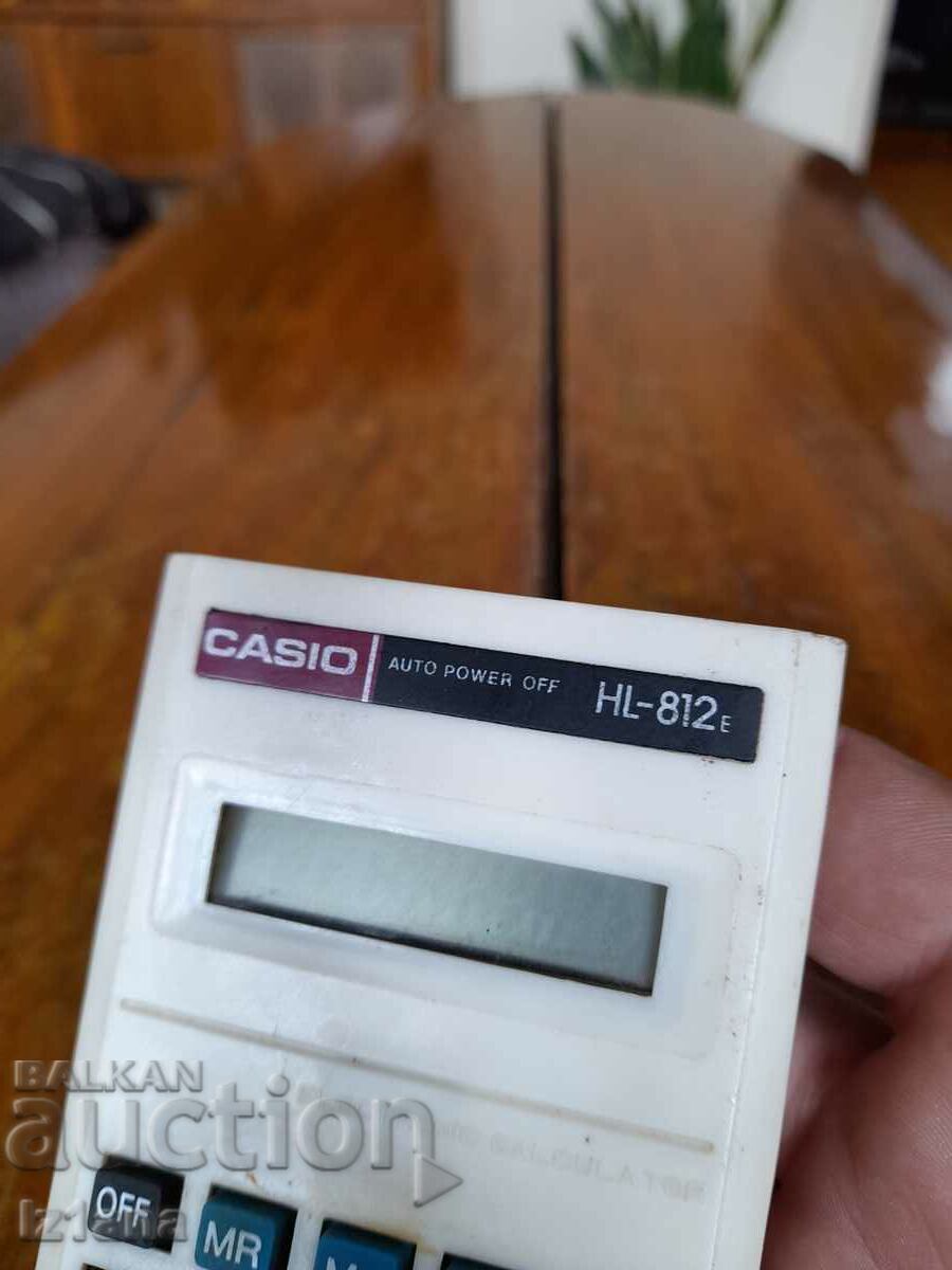 Auction Old Casio HL 812 calculator Auction Old Casio HL 812 calculator