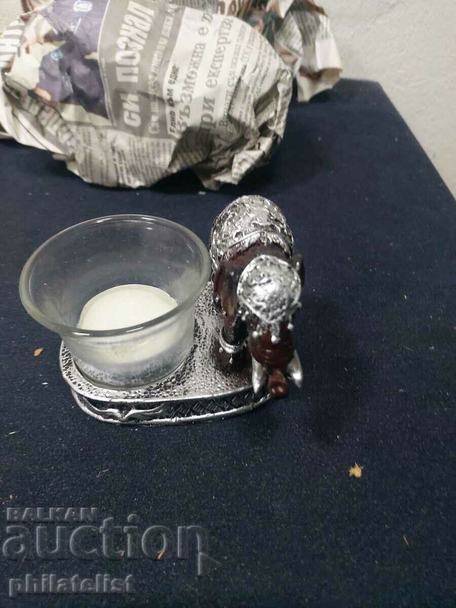 candlestick with an elephant with price 10.00 BGN | € 5.11 candlestick with an elephant with price 10.00 BGN | € 5.11