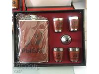RIBAR gift set - alcohol jug with 4 shots and funnels