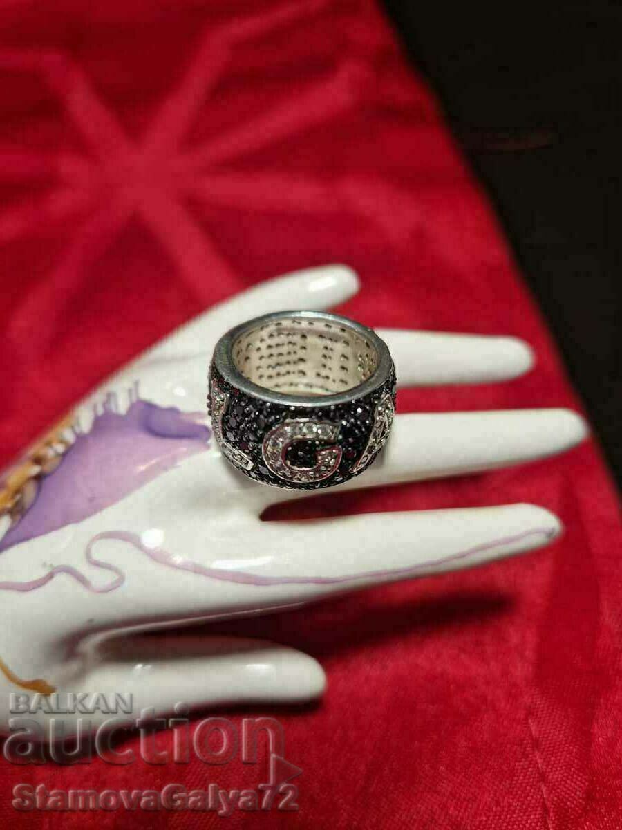 Beautiful ladies silver ring BULGARI with price 99.00 BGN | € 50.62