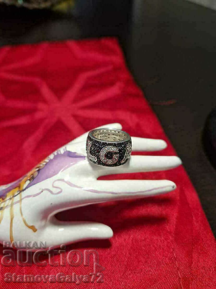 Beautiful ladies silver ring BULGARI Beautiful ladies silver ring BULGARI