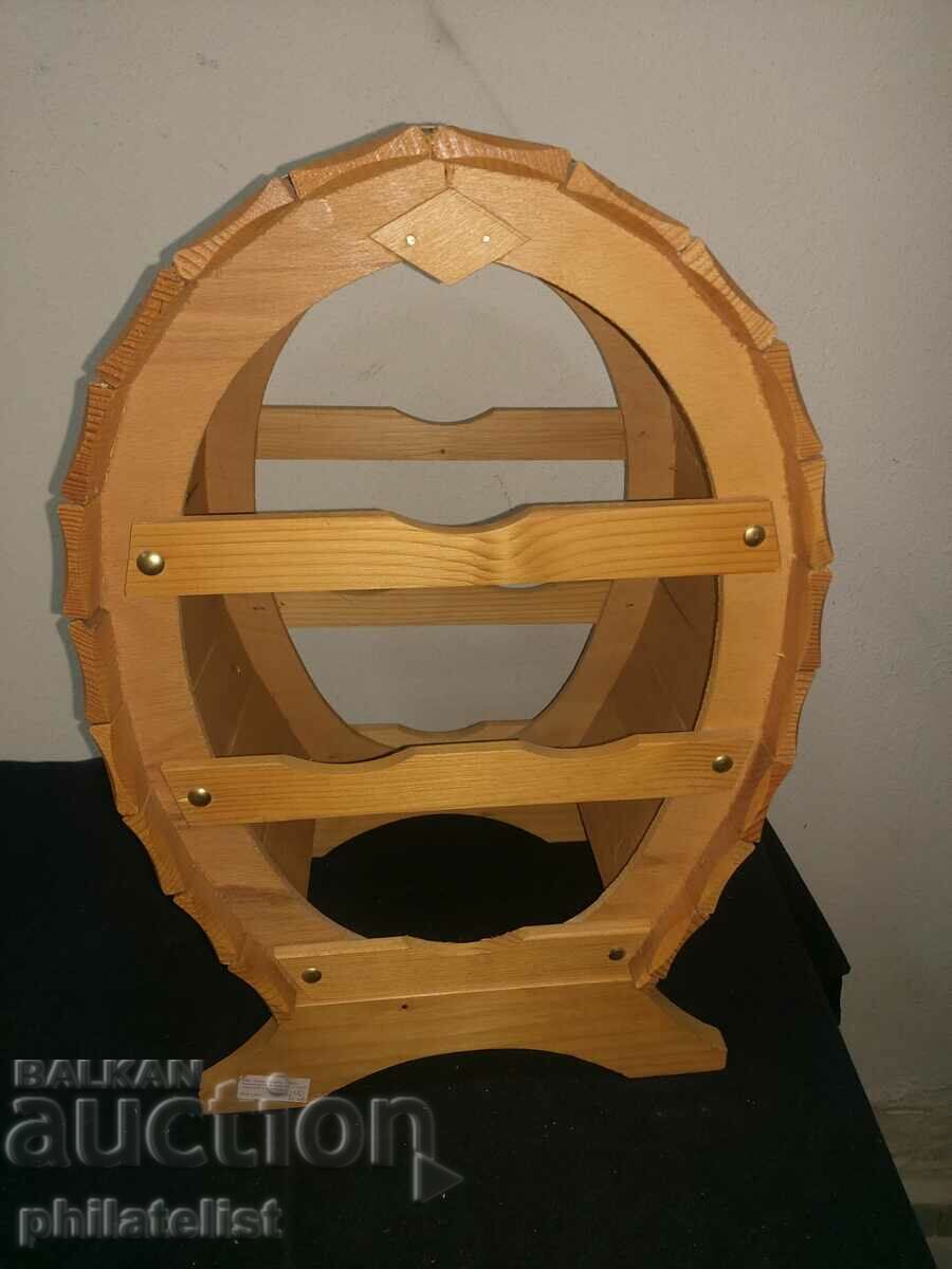 WOODEN STAND FOR 4 WINE BOTTLES with price 65.00 BGN | € 33.23 WOODEN STAND FOR 4 WINE BOTTLES with price 65.00 BGN | € 33.23