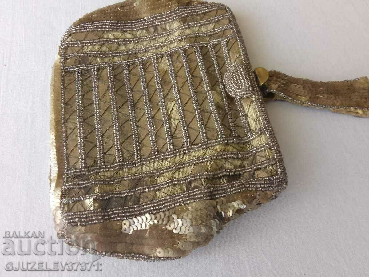 Vintage bag - purse with glass beads 1920 hand made with price 240.00 BGN | € 122.71 Vintage bag - purse with glass beads 1920 hand made with price 240.00 BGN | € 122.71