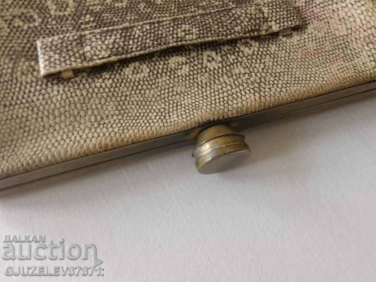 Vintage lizard skin bag from the 1930s - 5