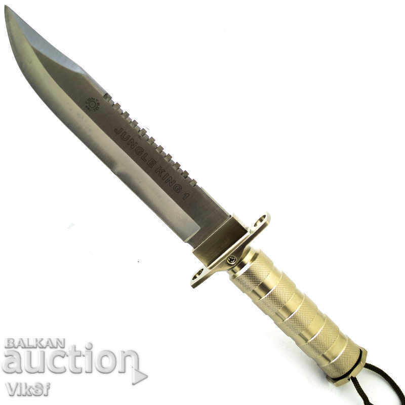 Auction  Hunting knife JUNGLE KING A-19 Black / White-220x355