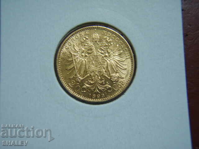 Auction 20 Corona 1893 Austria (20 corona Austria) - AU+ (gold) Auction 20 Corona 1893 Austria (20 corona Austria) - AU+ (gold)