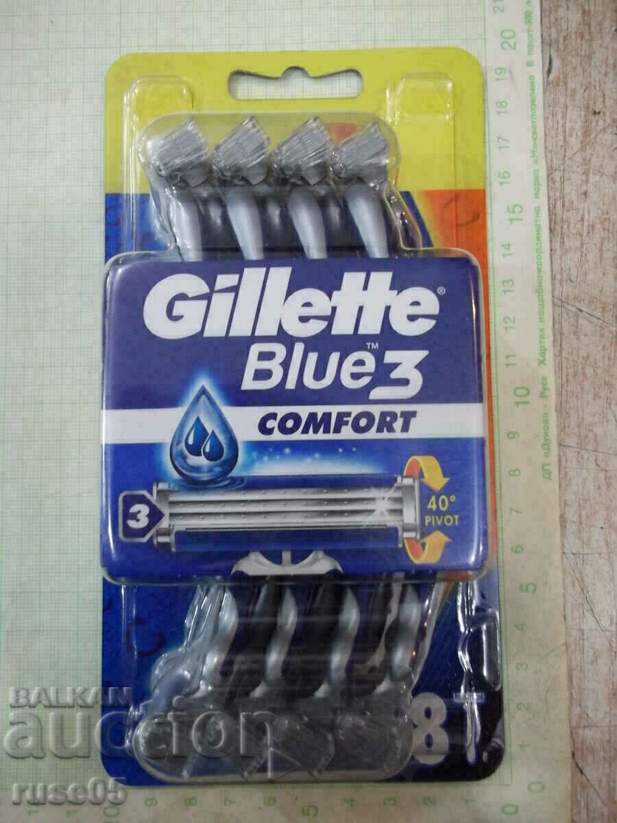 Razor set "Gillette Blue 3 COMFORT - 6+2" new