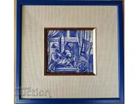 Atanas Yaranov 1940-1988 Interior Desen original anii 1980