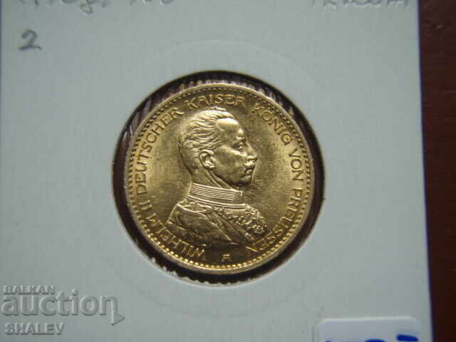 20 Mark 1913 Germania (Prusia) (20 mărci Prusia) - AU (aur) - 5
