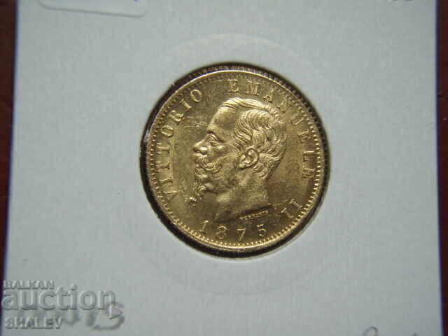 20 Λίρες 1875 R Ιταλία (20 liri Italiya) - AU/Unc (zlato) - 7