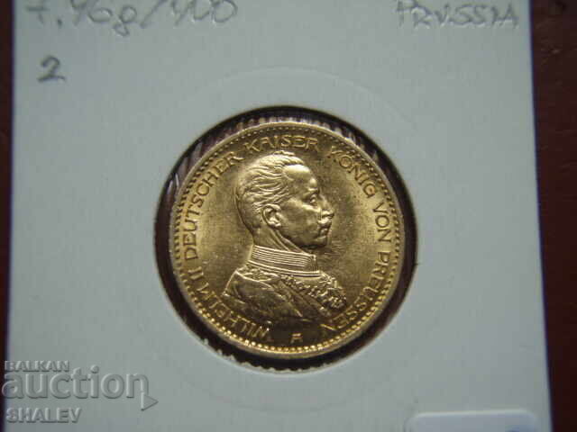 20 Mark 1913 Germania (Prusia) (20 mărci Prusia) - AU (aur) - 7