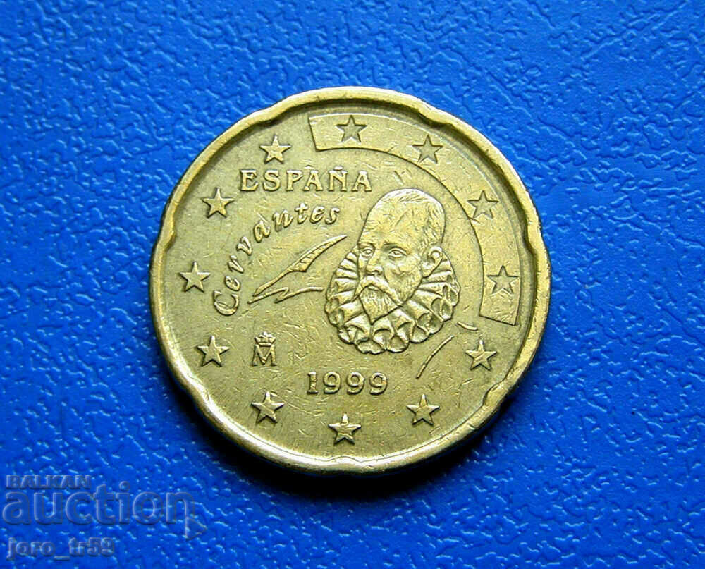 Spania 20 de cenți de euro cenți de euro 1999