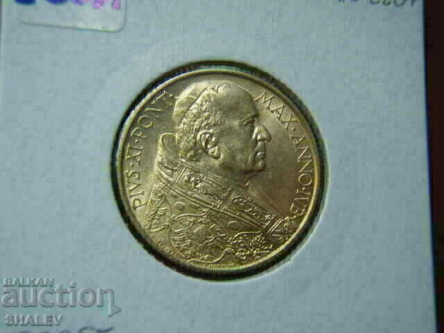 100 Lire 1933-34 Vaticana - AU/Unc (gold) - 5 100 Lire 1933-34 Vaticana - AU/Unc (gold) - 5