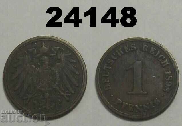 Германия 1 пфениг 1898 А