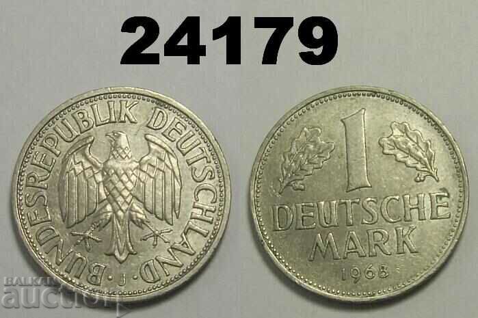 Germany FRG 1 mark 1968 J