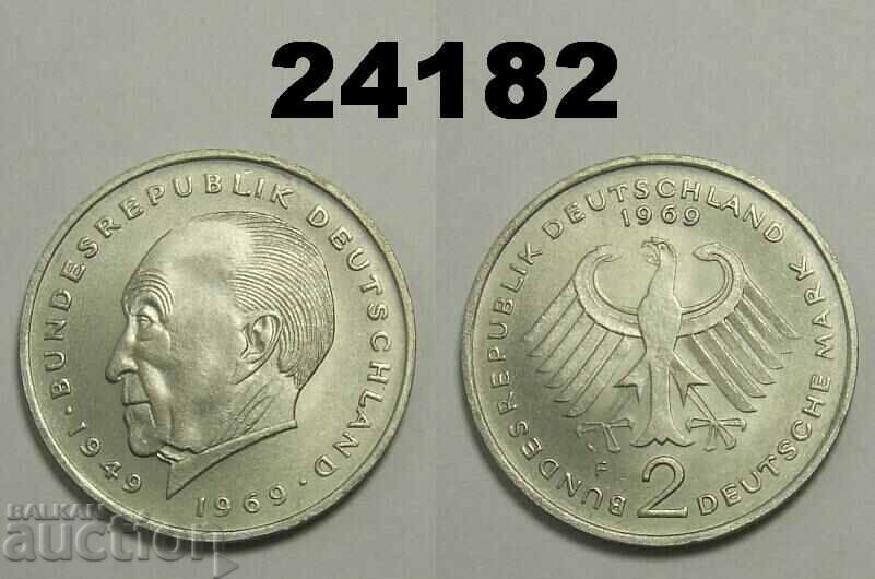 24182 Германия ФРГ 2 марки 1969 F