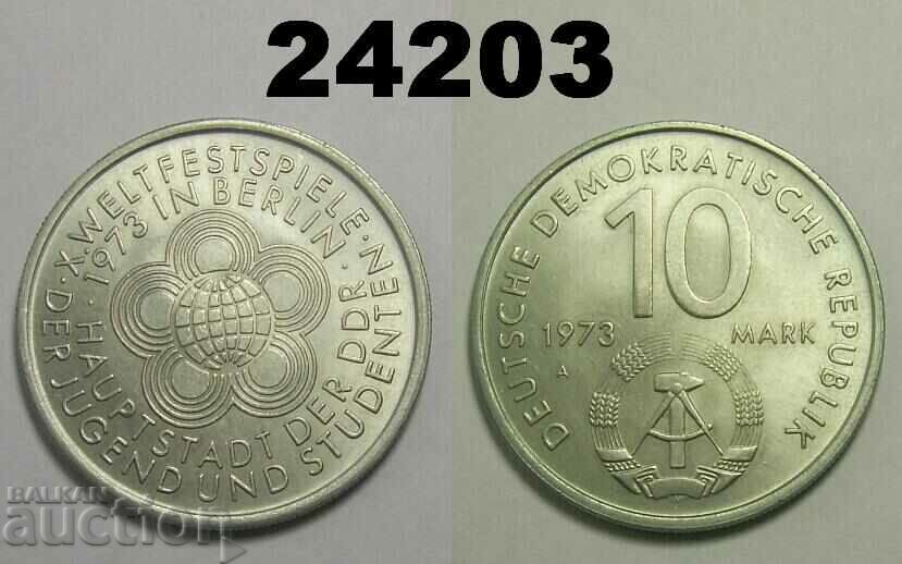 Германия ГДР 10 марки 1973 А