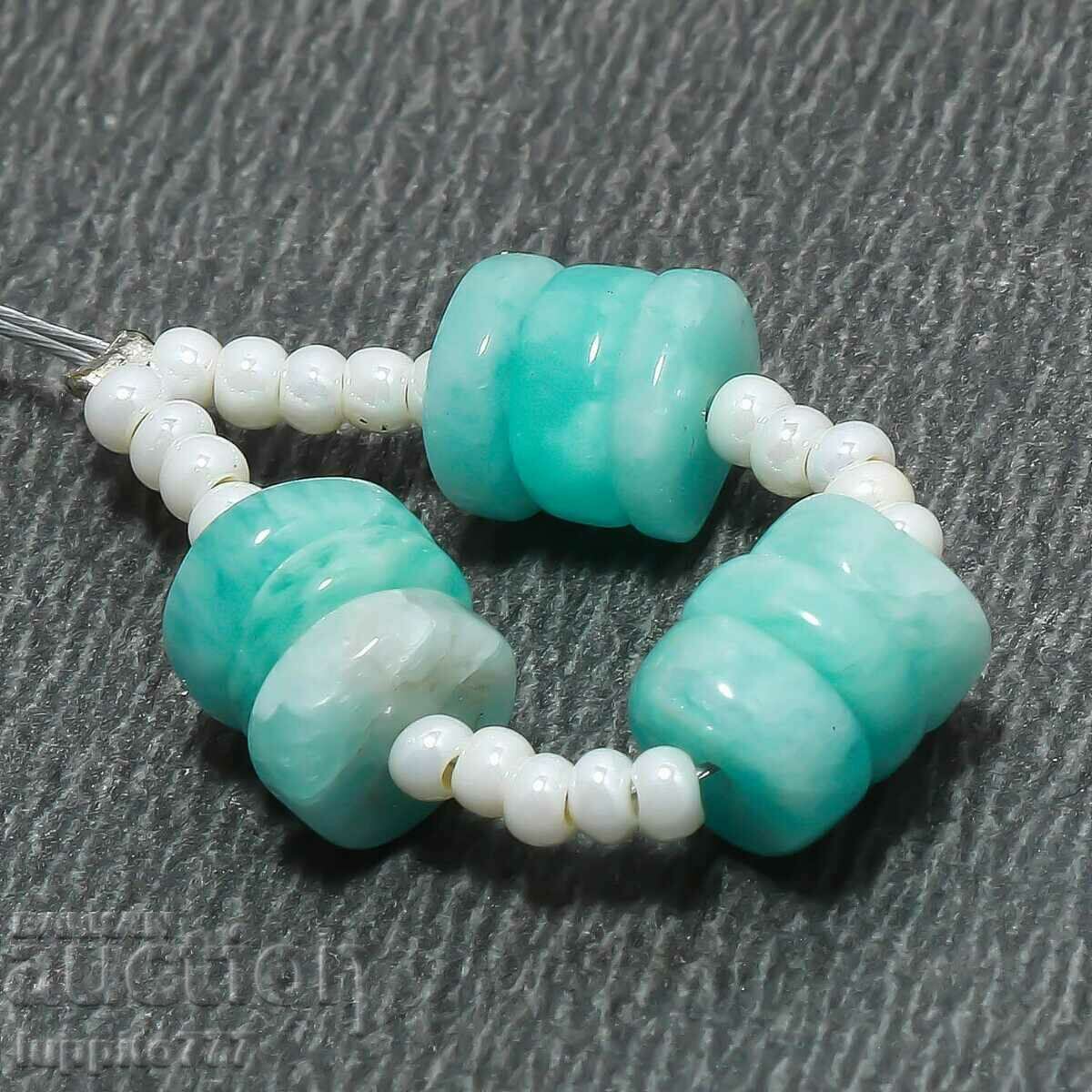 7.40 carat natural amazonite string with price 39.99 BGN | € 20.45 7.40 carat natural amazonite string with price 39.99 BGN | € 20.45