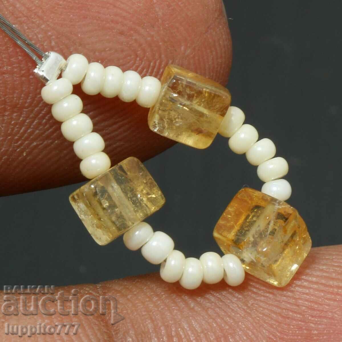 7.10 carat natural citrine string with price 39.99 BGN | € 20.45 7.10 carat natural citrine string with price 39.99 BGN | € 20.45