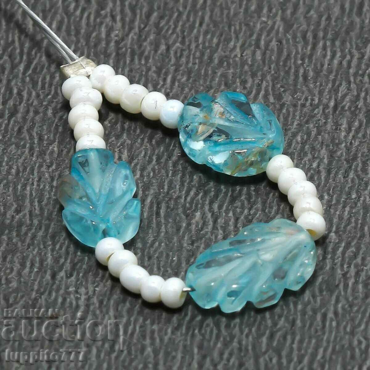 12.20 carat natural aquamarine beryl string