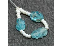 12.20 carat natural aquamarine beryl string
