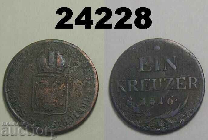 Austria 1 Kreuzer 1816 A