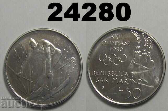 San Marino 50 de lire 1980
