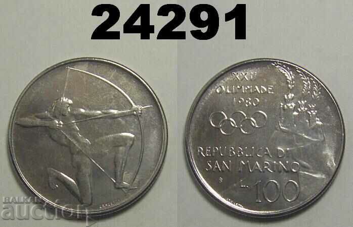 San Marino 100 Lire 1980