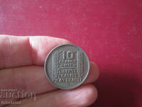 1949 год 10 франка буква В - франция малка глава