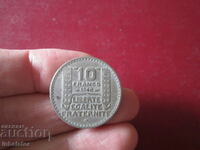 1948 anul 10 franci litera B - Franța cap mic