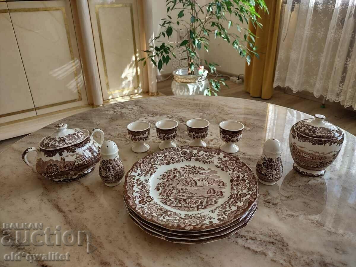 Service - plot, scenes, for English breakfast, England, stamps with price 197.00 BGN | € 100.72