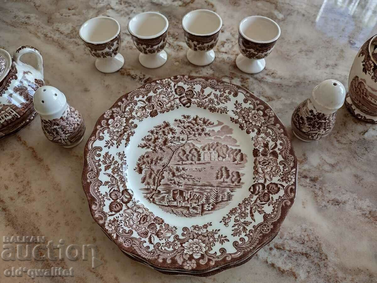 Auction  Service - plot, scenes, for English breakfast, England, stamps