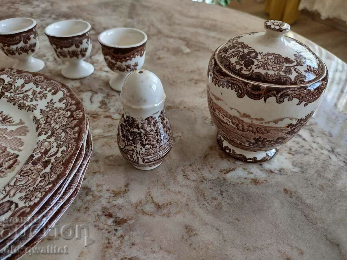 Delivery of Service - plot, scenes, for English breakfast, England, stamps