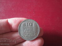 1947 год 10 франка буква В - франция голяма глава