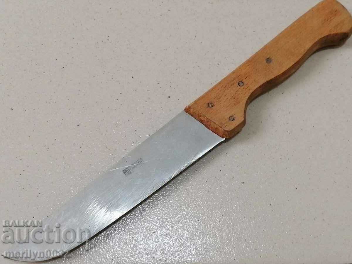 Old kitchen knife blade with stamp