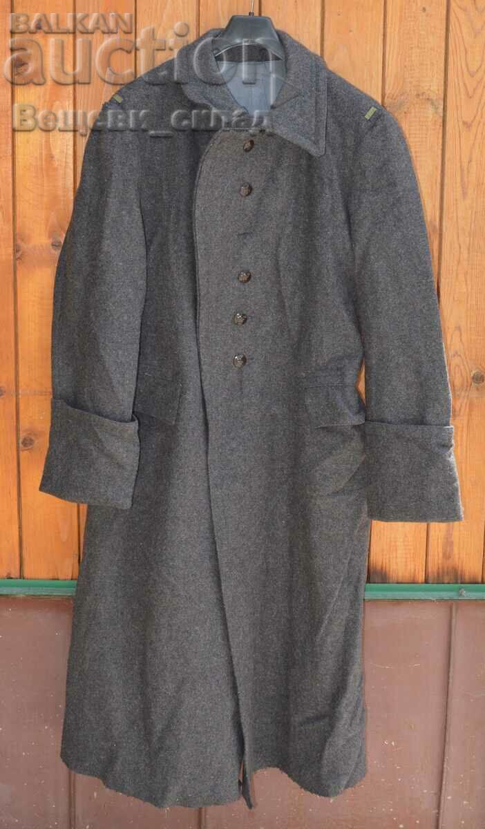 Winter military overcoat height 175 cm. black color