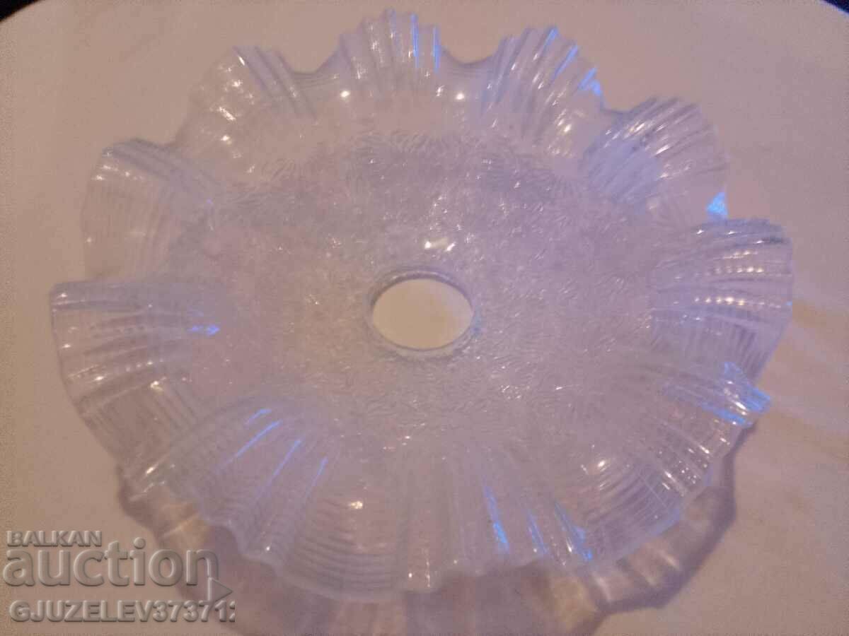 френско стъкло за лампа полюлей 1900г - 5 френско стъкло за лампа полюлей 1900г - 5