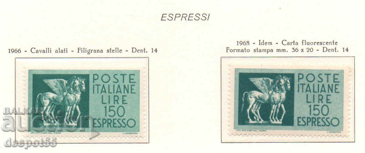 1966. Italia. Branduri Express.